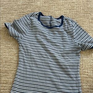 Striped Navy and White T-Shirt